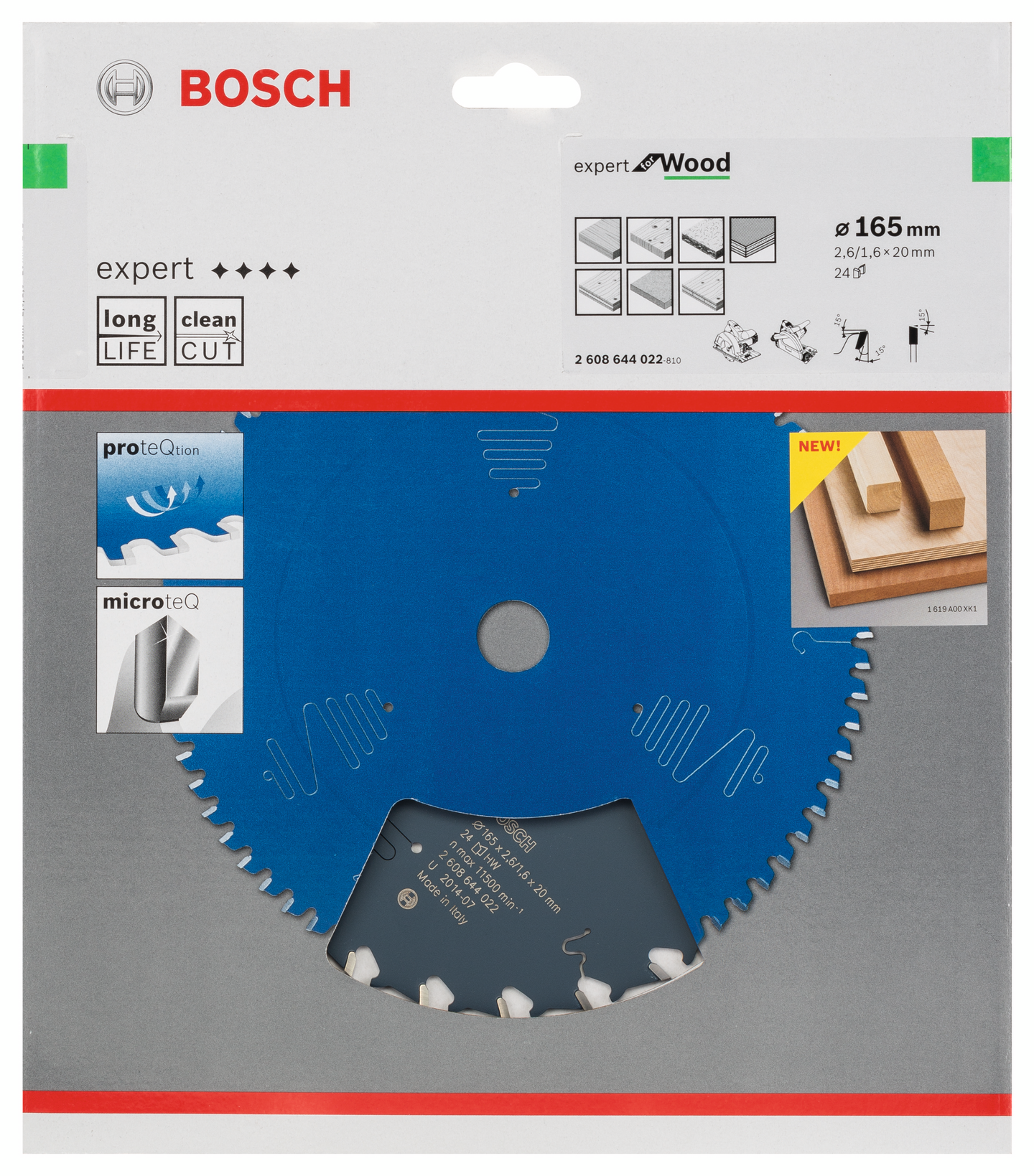 CIRKELSÅGKLINGA BOSCH EXP WOOD 165X20X2,6MM 24T