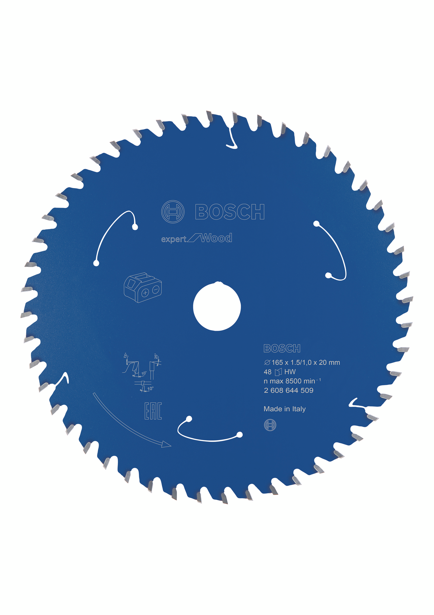 CIRKELSÅGKLINGA BOSCH EX ACCU TRÄ 165X20X1,5/1X48T