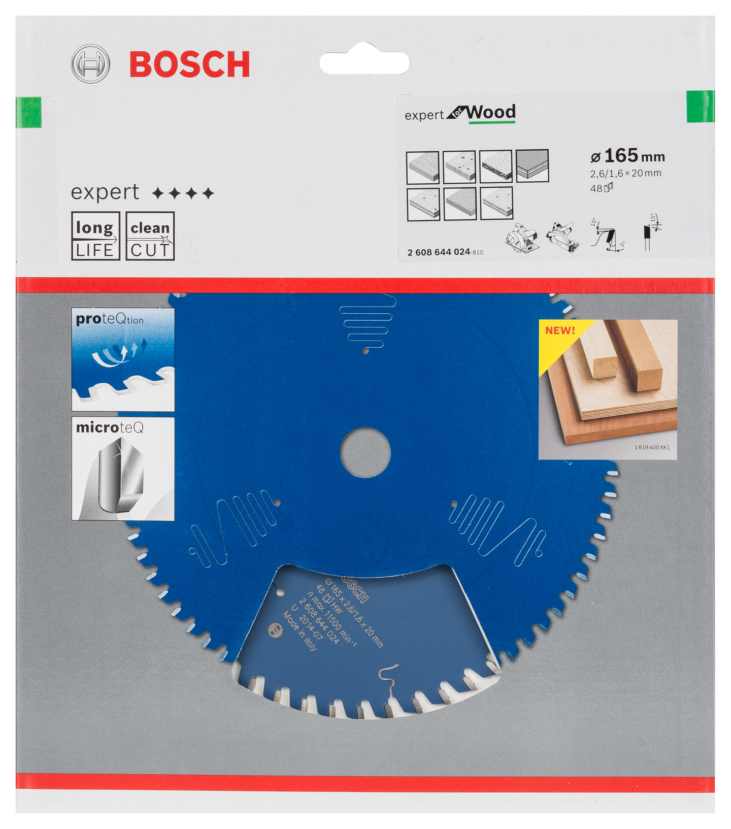 CIRKELSÅGKLINGA BOSCH EXP WOOD 165X20X2,6MM 48T