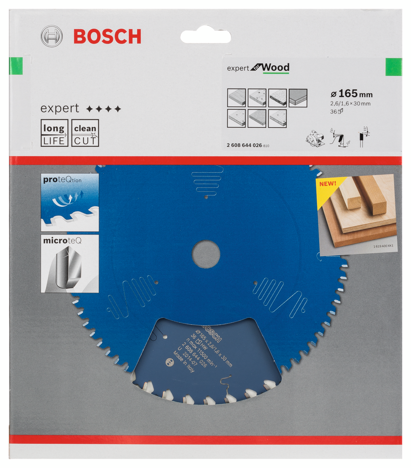 CIRKELSÅGKLINGA BOSCH EXP WOOD 165X30X2,6MM 36T