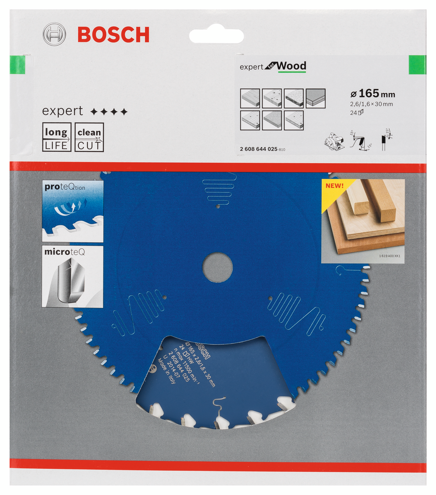 CIRKELSÅGKLINGA BOSCH EXP WOOD 165X30X2,6MM 24T