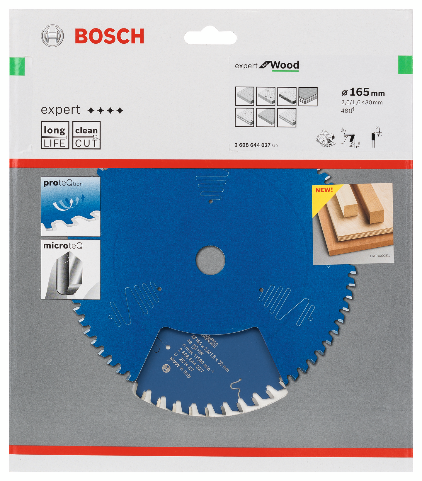 CIRKELSÅGKLINGA BOSCH EXP WOOD 165X30X2,6MM 48T