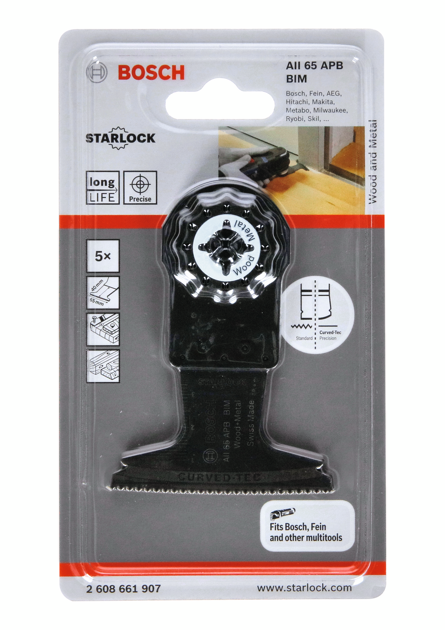 SÅGBLAD BOSCH AIZ 65BB 65X40MM 5ST