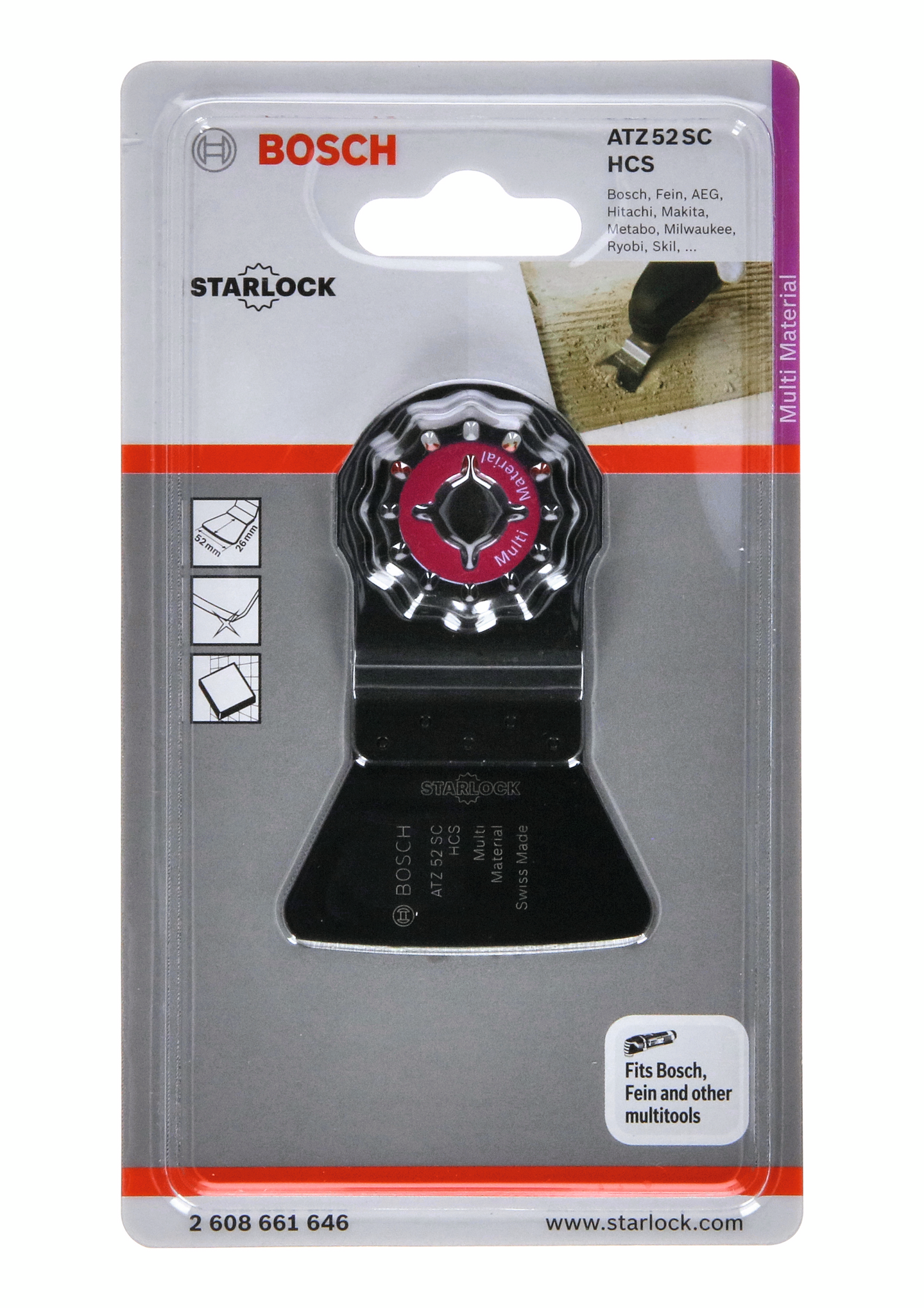 SKRAPA HCS B:52 L:26MM MULTISLIP BOSCH