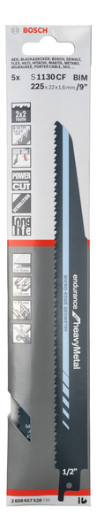 TIGERSÅGBLAD BOSCH S1130CF HEAVY/METALL 5ST