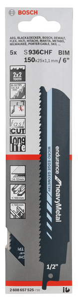 TIGERSÅGBLAD BOSCH S936CHF HEAVY/METALL 5ST
