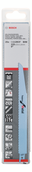 TIGERSÅGBLAD BOSCH S1120CF HEAVY/METALL 25ST