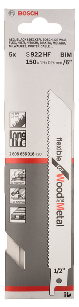 TIGERSÅGBLAD BOSCH S922 EF 2ST