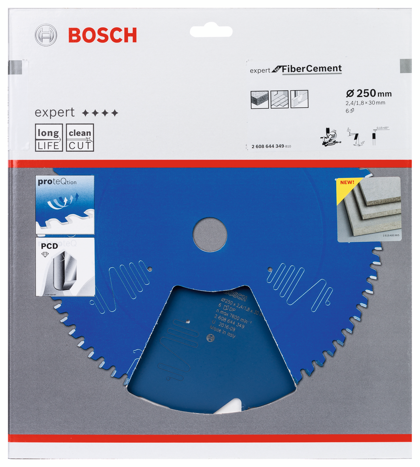 CIRKELSÅGKLINGA BOSCH EXP FIBER CE, 6T 250X30X2,4MM