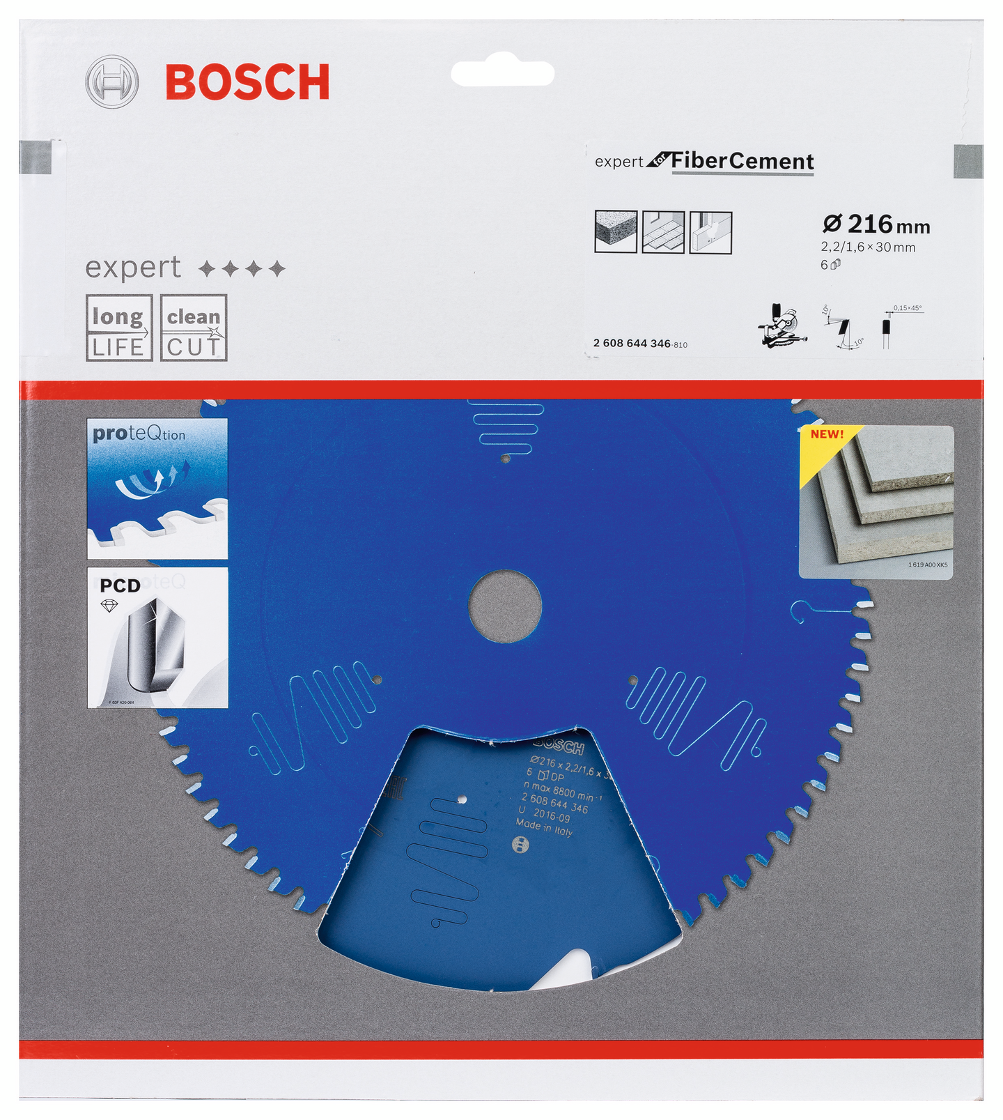 CIRKELSÅGKLINGA BOSCH EXP FIBER 216X30X2,2MM 6T