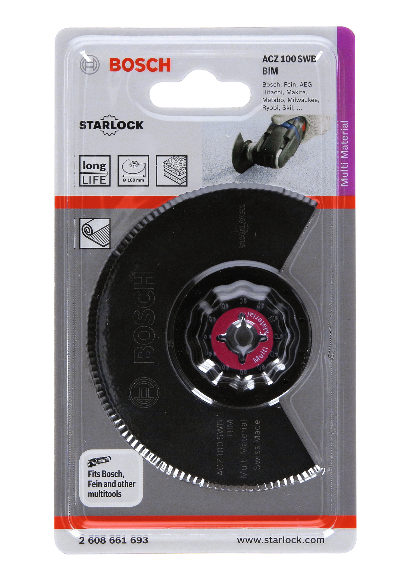 Segmenttiterä Bosch 100mm ACZ 100 SWB