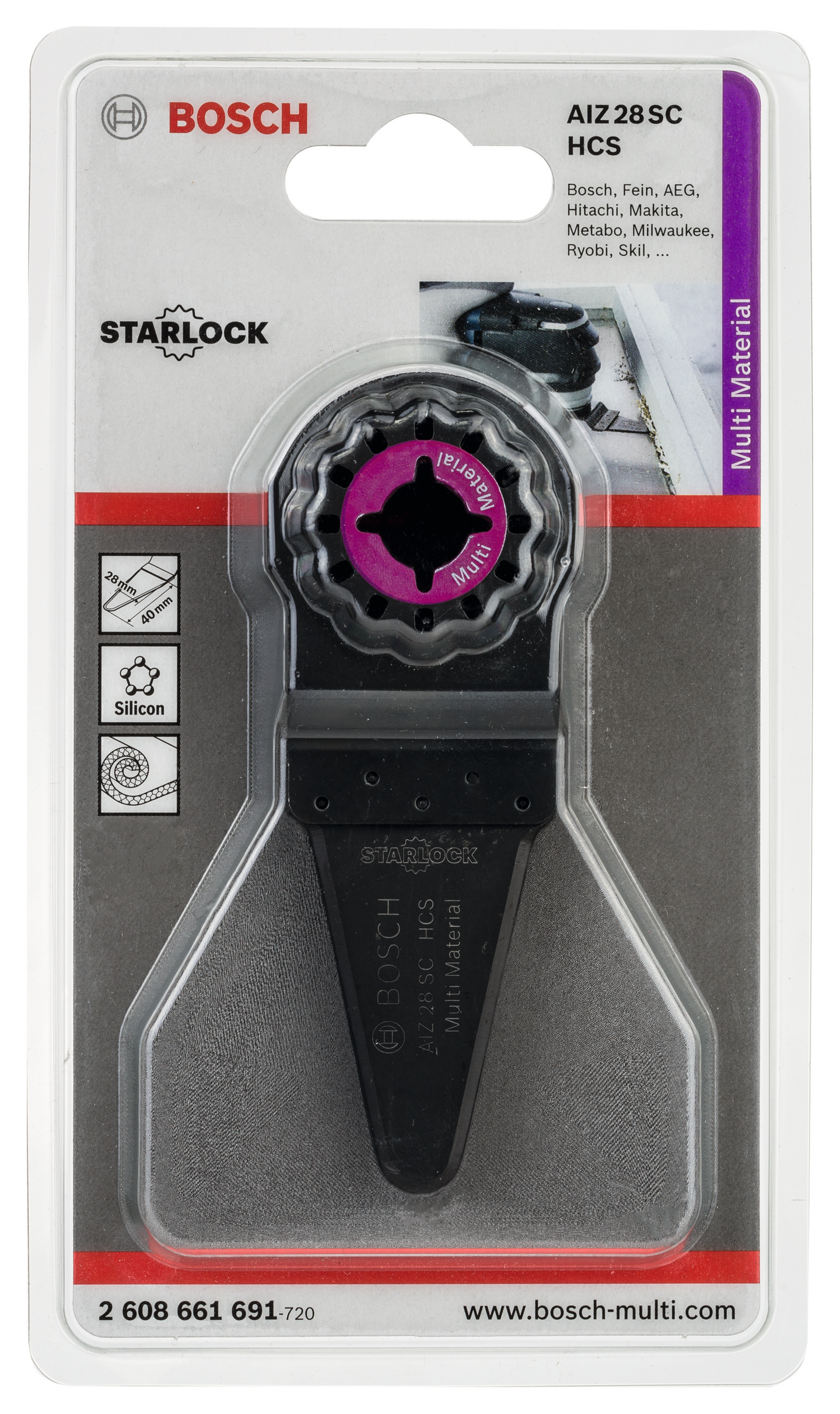 KNIV BOSCH HCS 28X50MM UNIVERSAL FÖR GOP/PMF