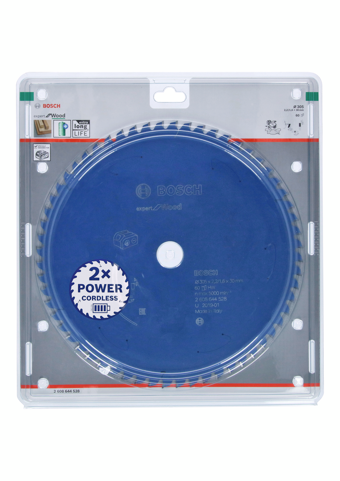 CIRKELSÅGKLINGA BOSCH EXACU TRÄ 305X30X2,2/1,6X60T