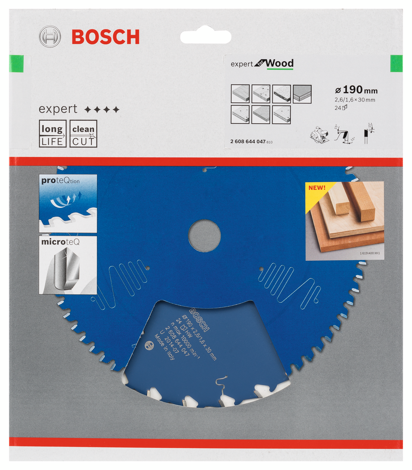 CIRKELSÅGKLINGA BOSCH EXP WOOD 190X30X2,6MM 24T