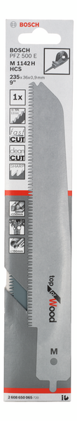 TIGERSÅGBLAD BOSCH M1142H TRÄ PFXZ 500 GRÅ