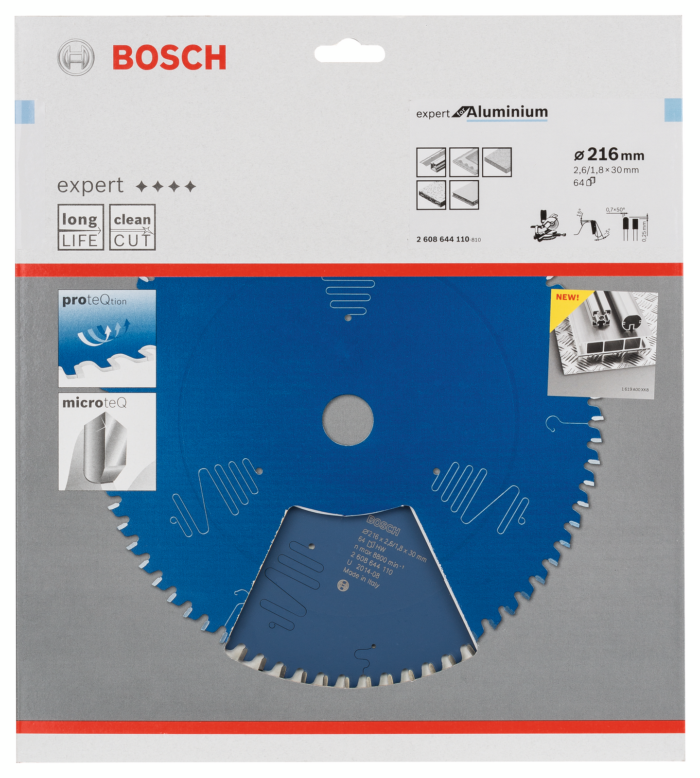 CIRKELSÅGKLINGA BOSCH EXP ALU 216X30X2,6MM 64T
