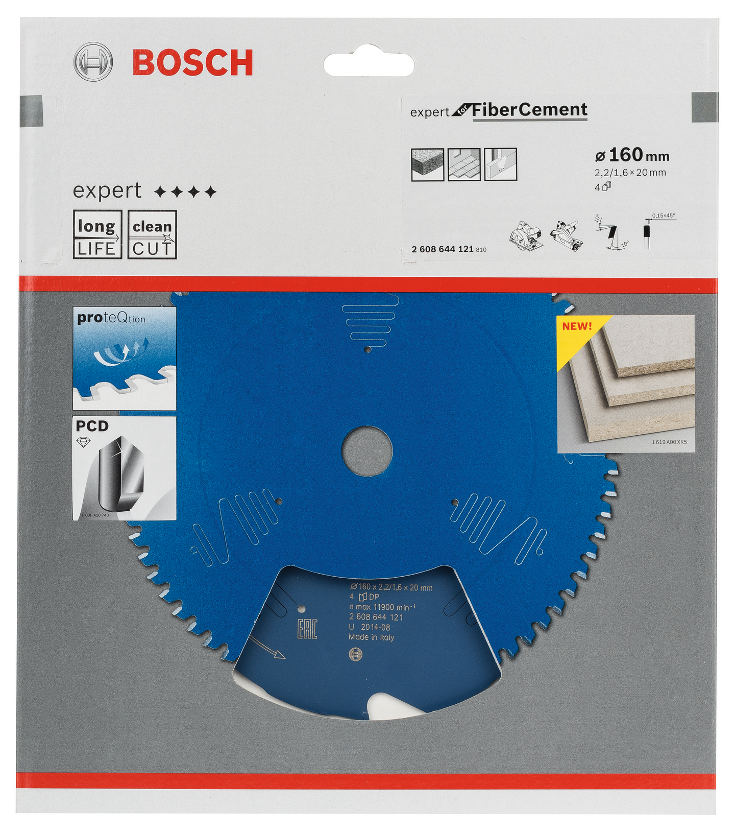 CIRKELSÅGKLINGA BOSCH EXP FIBER 160X20X2,2MM 4T