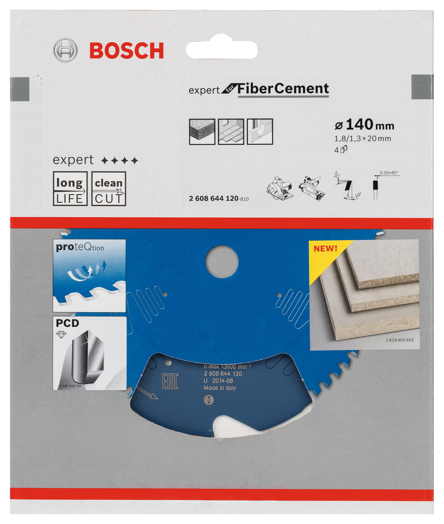 CIRKELSÅGKLINGA BOSCH EXP FIBER CE 140X20MM 4T