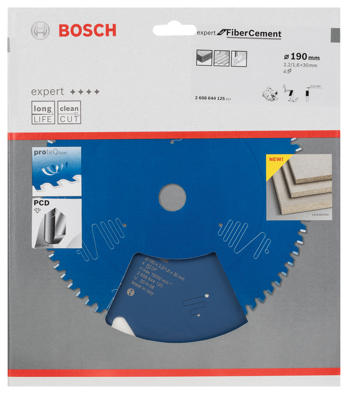 CIRKELSÅGKLINGA BOSCH EXP FIBER 190X30X2,2MM 4T