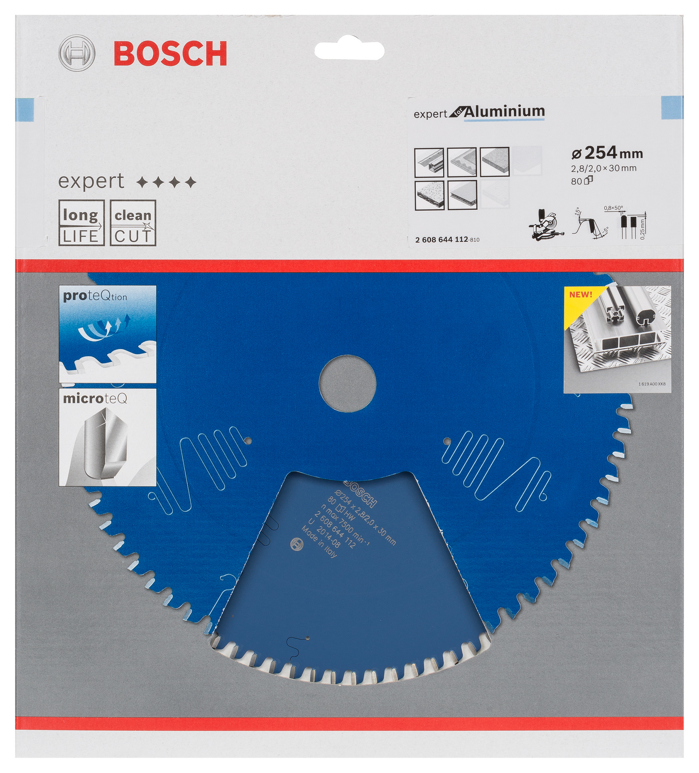 CIRKELSÅGKLINGA BOSCH EXP ALU 254X30X2,8MM 80T