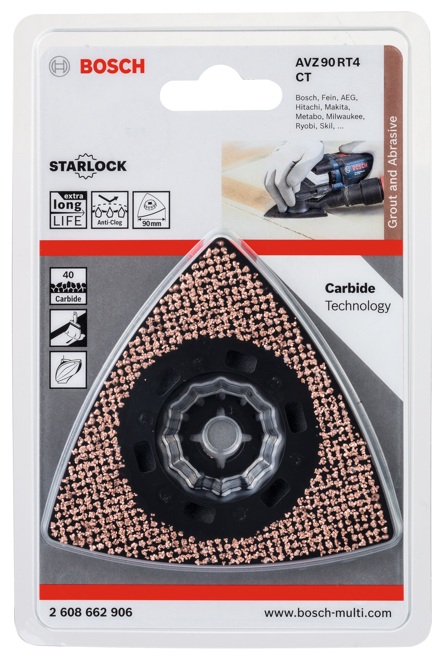 SLIPPLATTA AVZ90RT4 HM K40 90MM