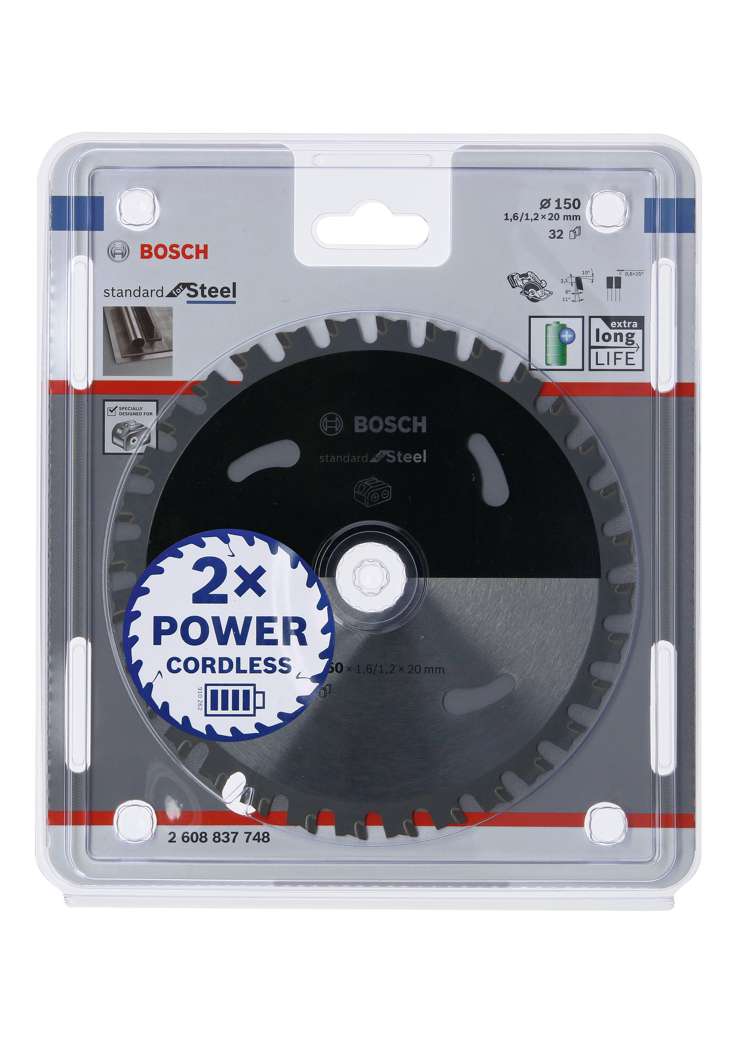 CIRKELSÅGKLINGA ACCU STD STÅL 150X20X32T