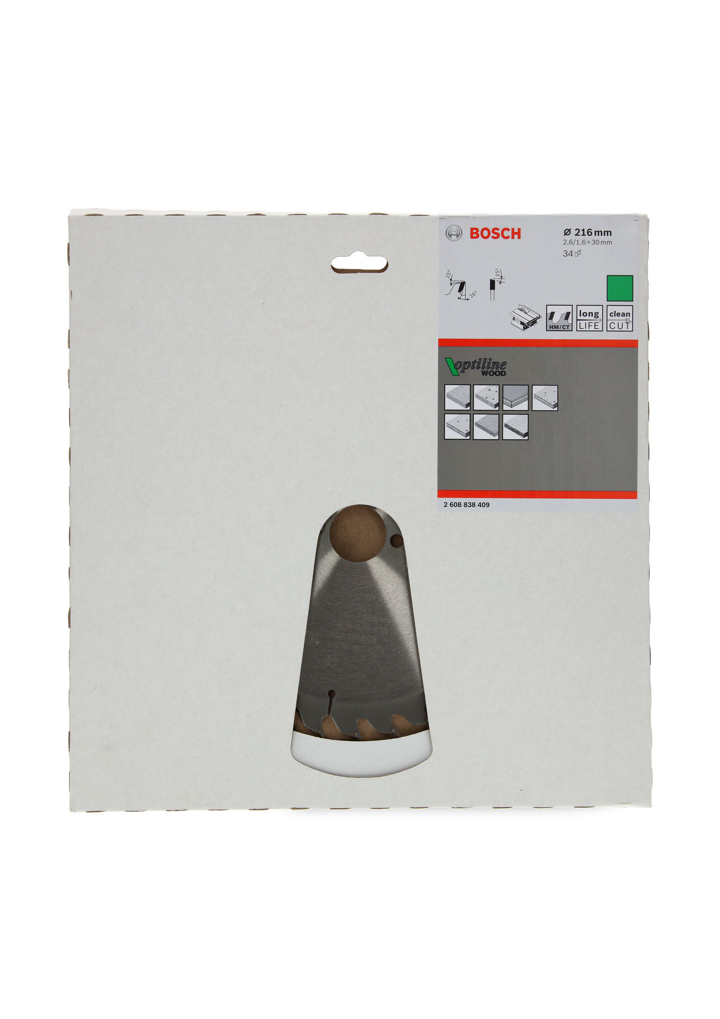 CIRKELSÅGKLINGA BOSCH STAT OPTI TRÄ 216X30X34T