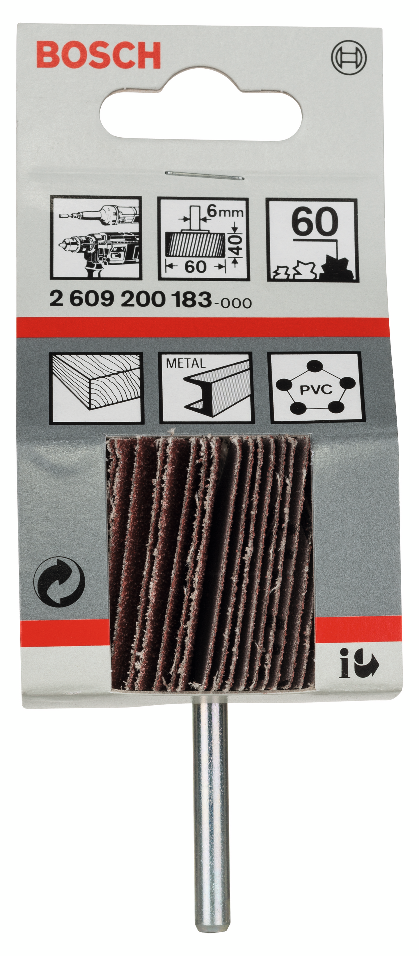 LAMELLSKIVA BOSCH 60X40MM K 60