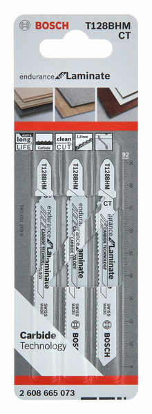 STICKSÅGBLAD T128BHM LAMINATE 3ST BJELIN
