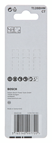 STICKSÅGBLAD T128BHM LAMINATE 3ST BJELIN