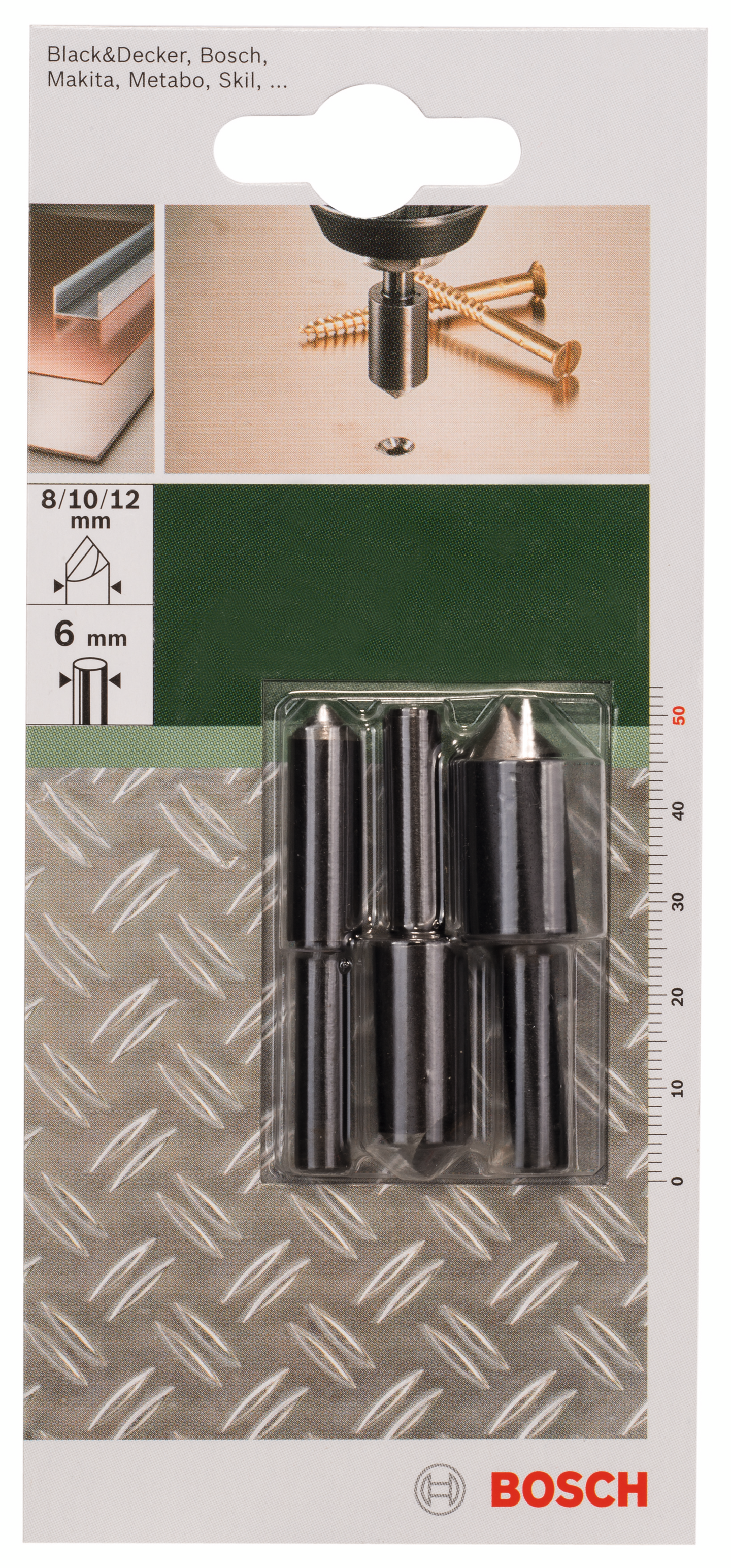 FÖRSÄNKARSET BOSCH 8/10/12X50MM 90G 3ST