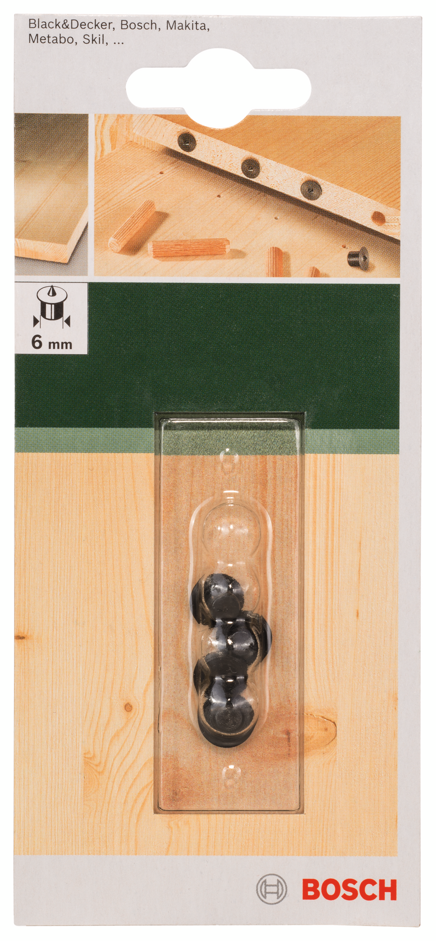 TRÄPLUGGSTIFT BOSCH 6MM 4ST