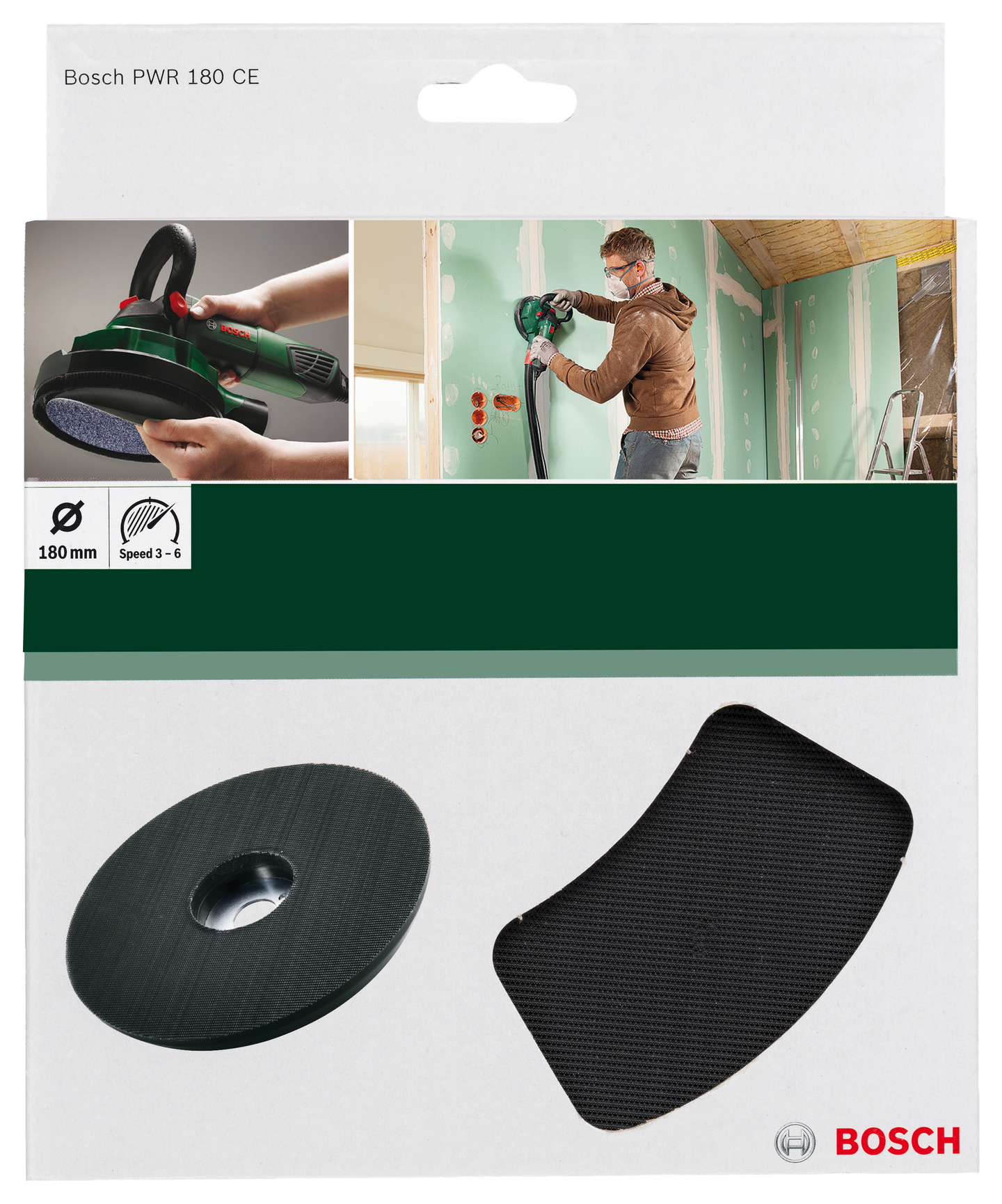 SLIPPLATTA BOSCH FÖR PWR 180 180MM