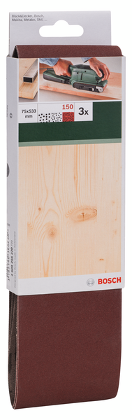 SLIPBAND BOSCH RW75X533MM UH K150 3ST