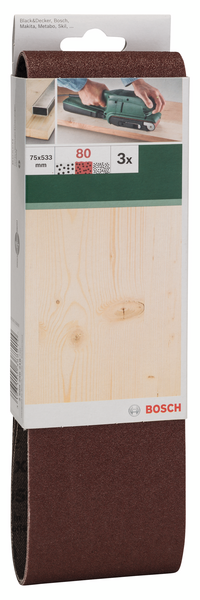 SLIPBAND BOSCH RW75X533MM UH K80 3ST
