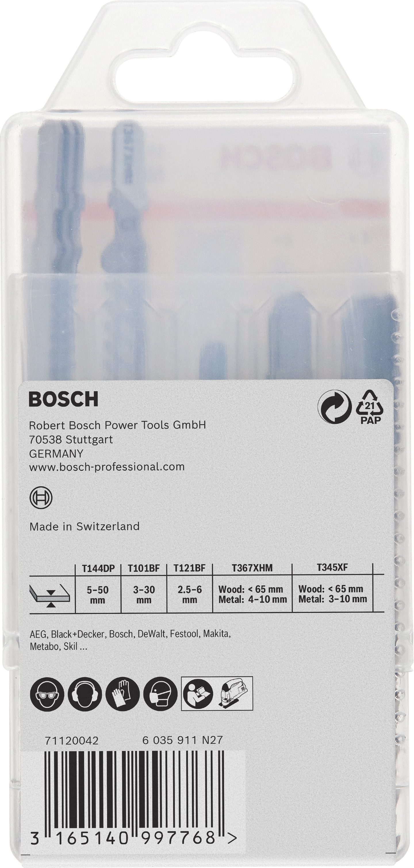 STICKSÅGBLADSET BOSCH MULTIMATERIAL 15DELAR
