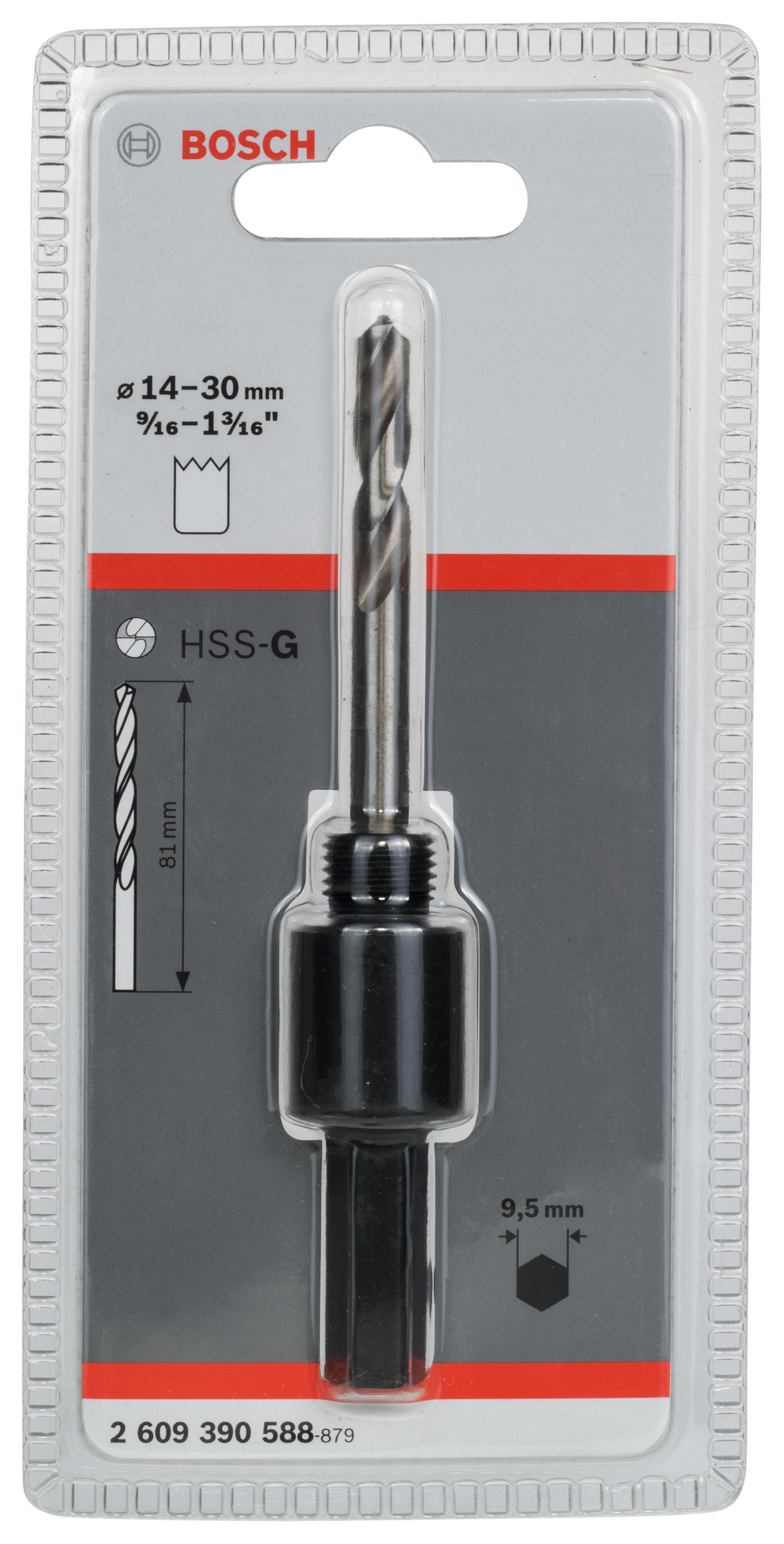 HÅLSÅGADAPTER BOSCH HEX 9,6MM M BORR