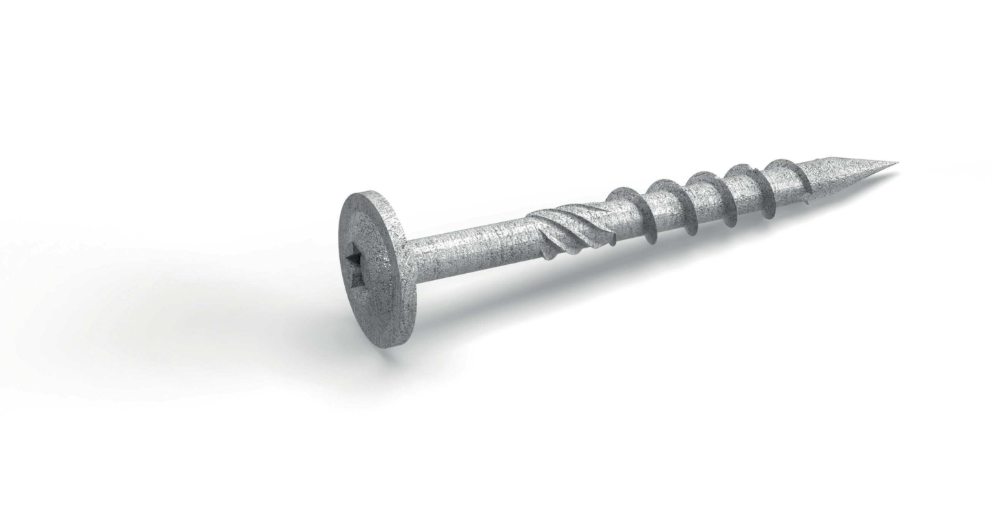 TRÄSKRUV BIG DOG  6X 60MM 100P SILVER RUSPERT TX30