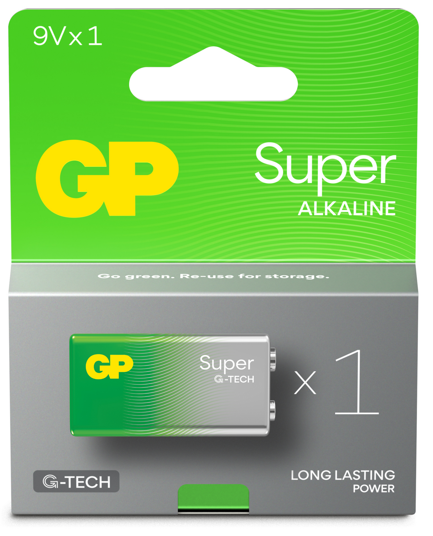 BATTERI SUPER ALK 9V/6LF22 1P