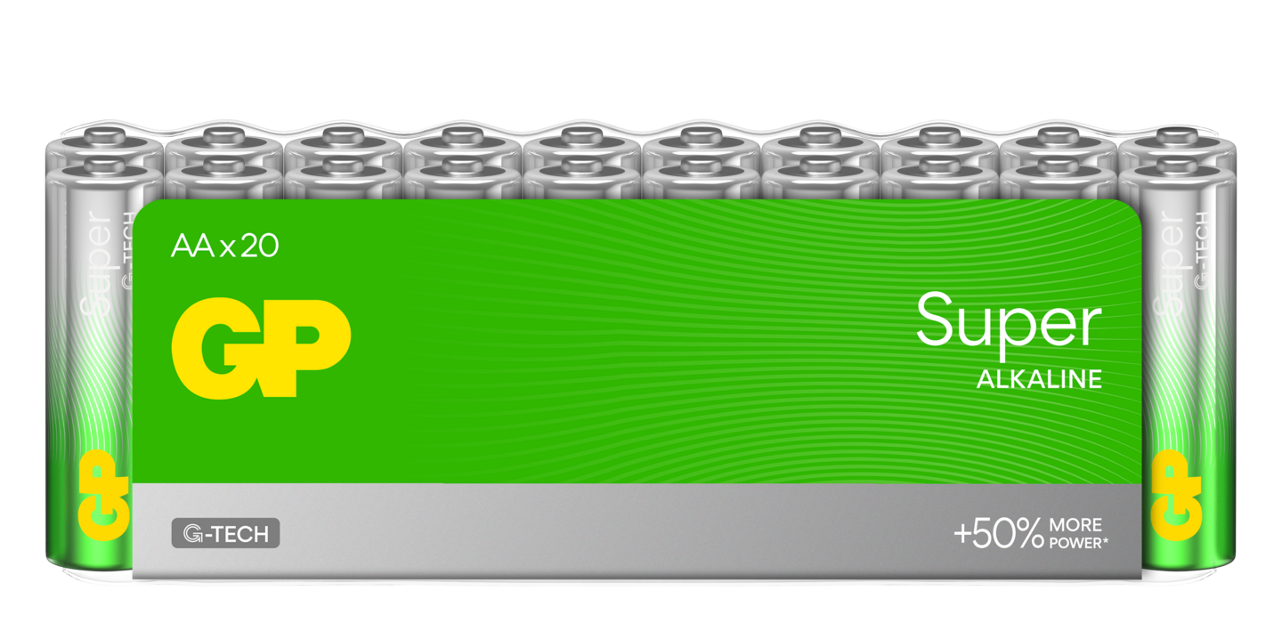 BATTERI SUPER ALK AA/LR6 20P