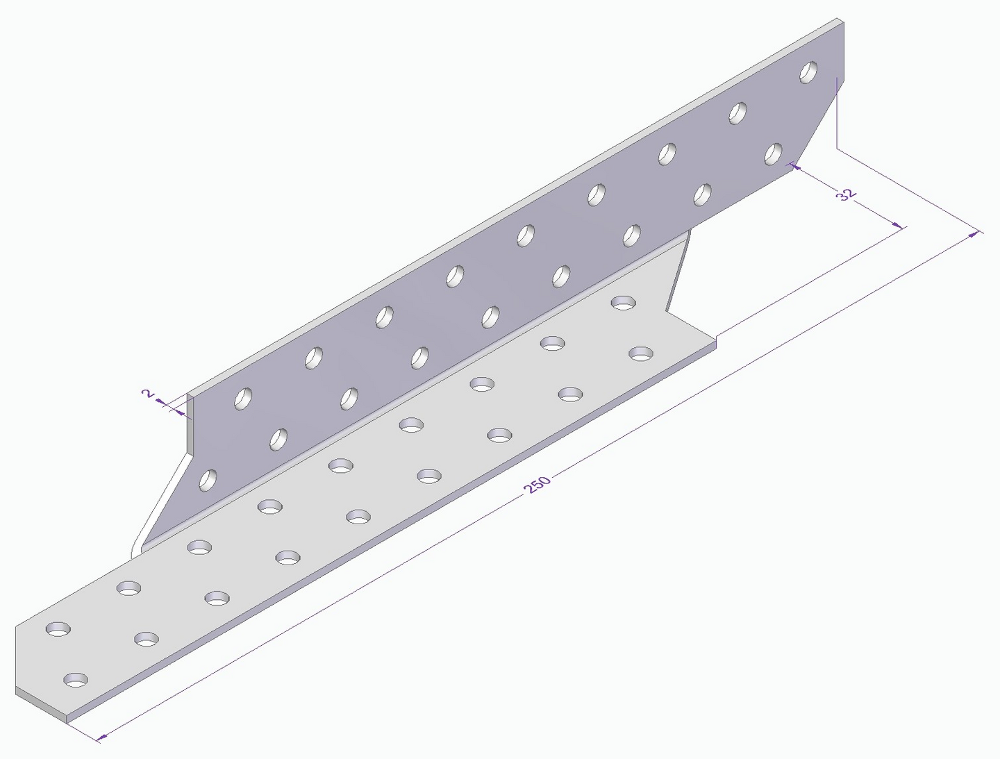 TAKÅSFÄSTE ESSVE HÖGER 250X32X2,0MM