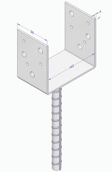 STOLPSKO ESSVE TYP U 140X90
