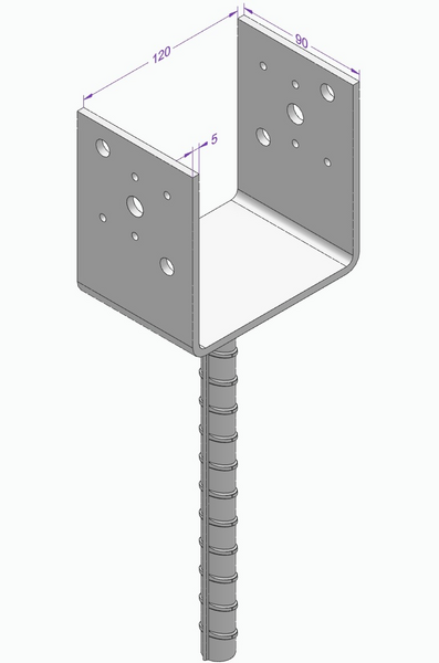 STOLPSKO ESSVE TYP U 120X90MM
