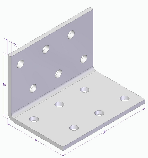 SPIKPLÅTSVINKEL ESSVE CE 40X40X60X2,5MM