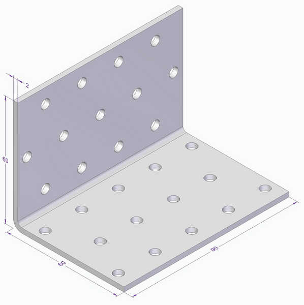 VINKEL ESSVE CE 60X60X90X2,5MM