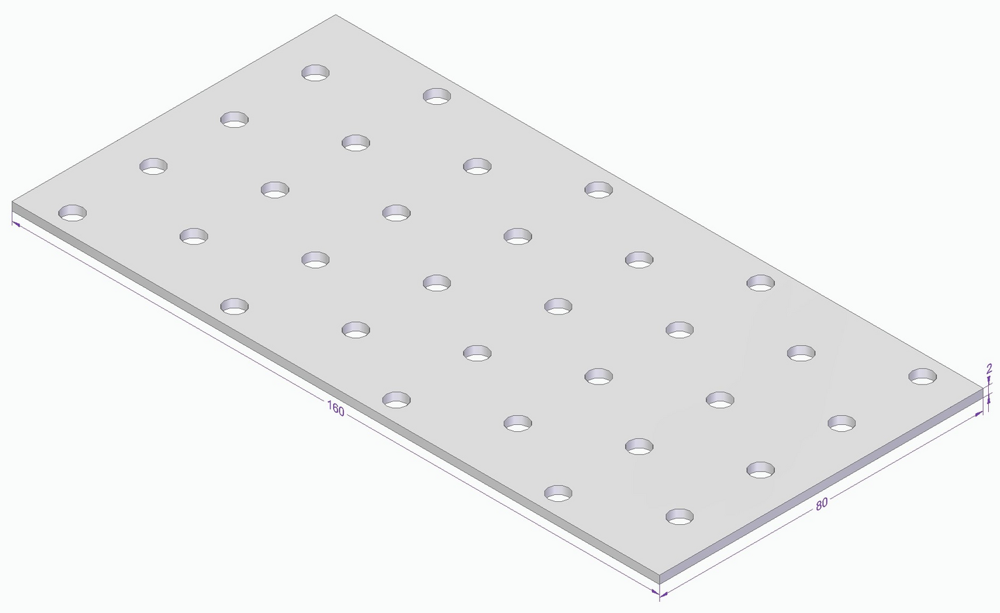 HÅLPLATTA ESSVE CE 160X80X2,0