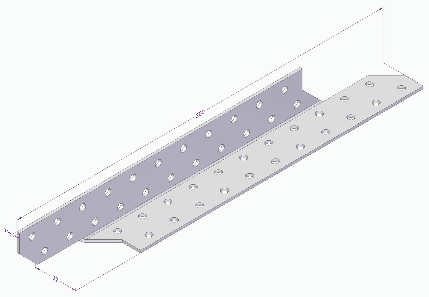 TAKÅSFÄSTE ESSVE VÄNSTER 290X32X2,0MM