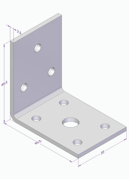 VINKEL ESSVE CE 50X50X35X2,5
