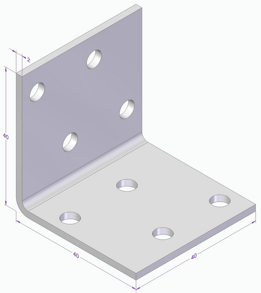MINIVINKEL ESSVE CE 40X40X40X2,0