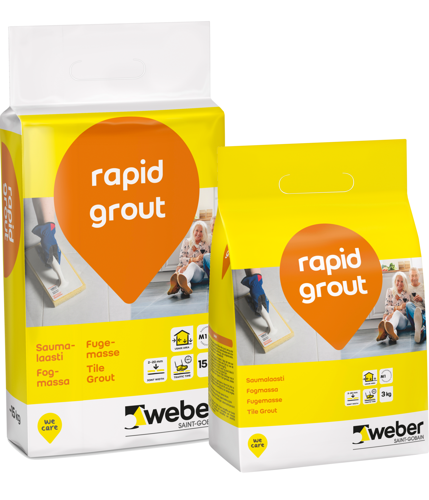 FOGMASSA WEBER SAINT-GOBAIN RAPID GROUT 13 SILV, GR 3KG